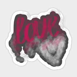 Loved heart Sticker